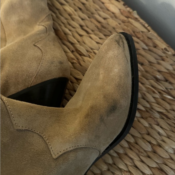 Anthropologie Western Suede Boots 8-8.5 Eu 39 - Picture 7 of 8